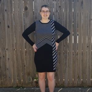 Black sweater dress
